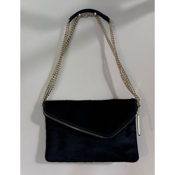RARE-Henri Bendel Cowhide leather envelope Crossbody  NWOT - Picture 1 of 16